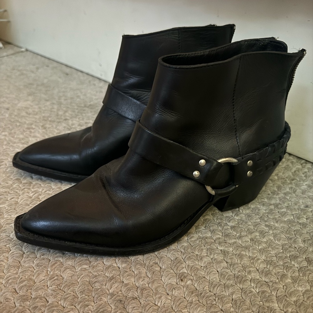 All saints leather ankle boots